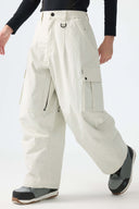 Men’s Black Baggy Cargo Snow Pants