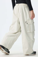 Men’s Black Baggy Cargo Snow Pants