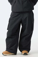 Women’s Off White Baggy Cargo Snow Pants