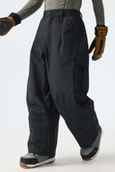 Men’s Black Baggy Cargo Snow Pants