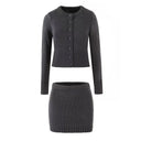 Completo Cardigan e Gonna Maglia Donna - Old Money®