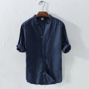 Camicia Coreana in Lino - Old Money® - Old Money®