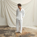 Set Lino Coordinato Camicia e Pantalone Uomo - Old Money®